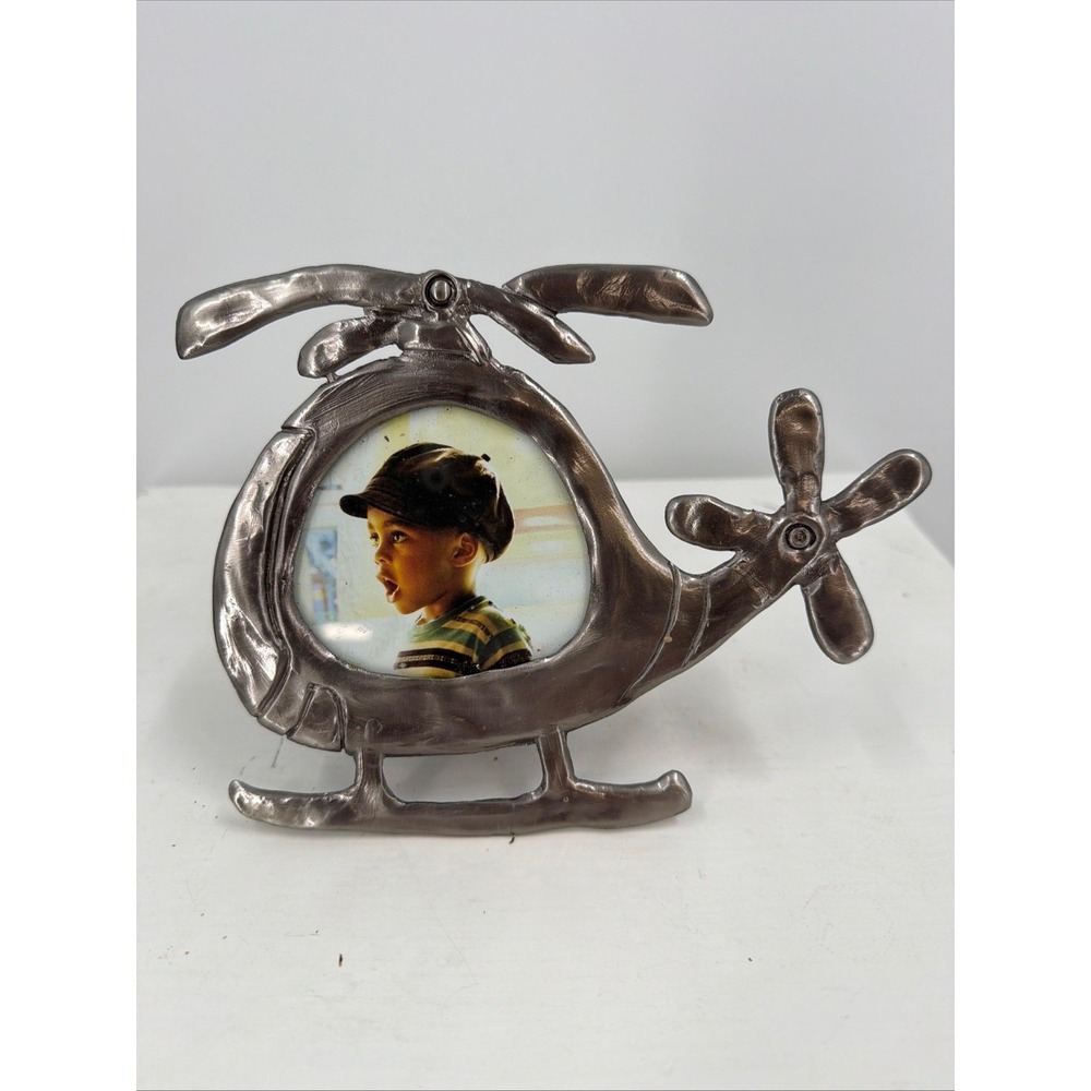 Helicopter Picture Frame Silver Pewter Ashleigh Manor Ruth Reynolds Darby